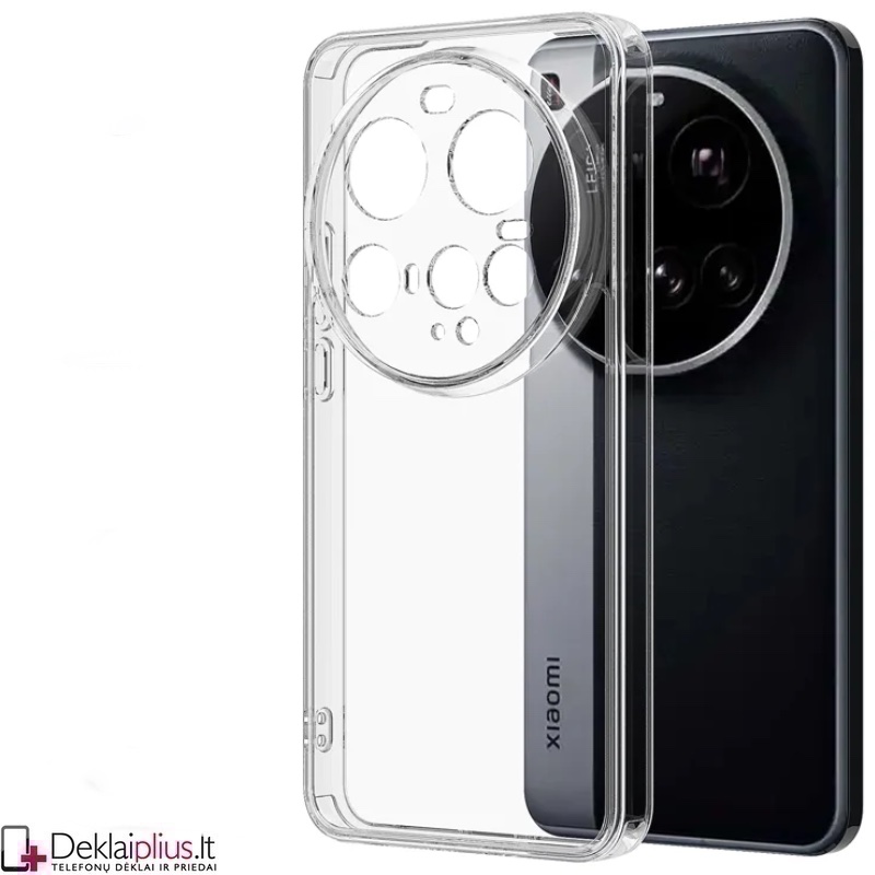 Silikoninis dėklas su kameros apsauga 2.0 mm storio - permatomas (Xiaomi 15 Ultra) Silikoninis dėklas su kameros apsauga 2.0 mm storio - permatomas (Xiaomi 15 Ultra)